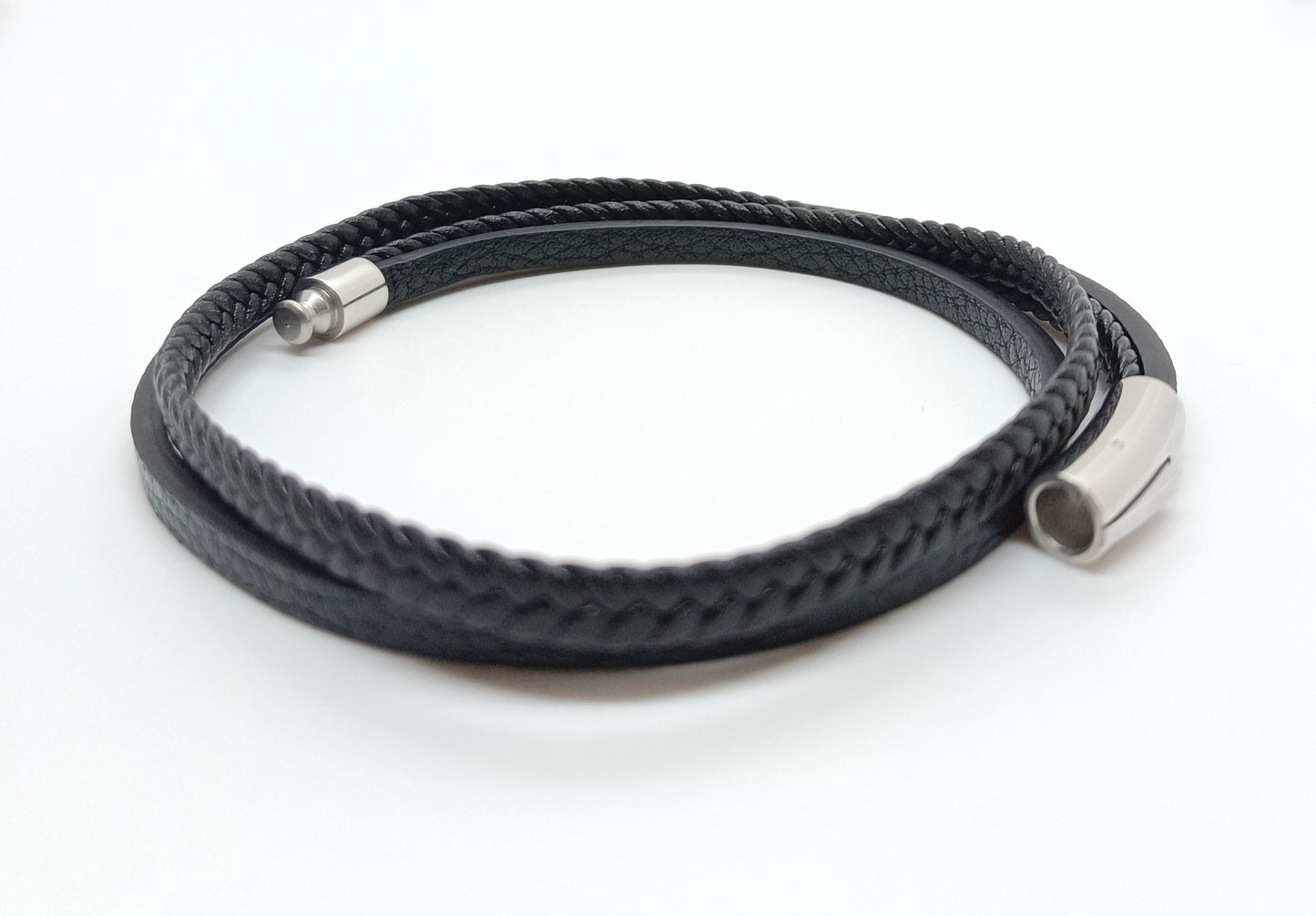 Double wrap leather