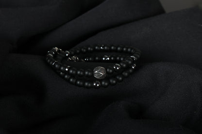 Masculine double bracelet