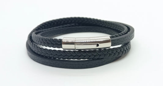 Double wrap leather
