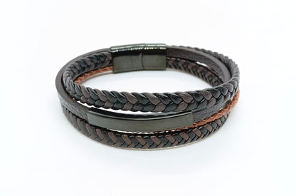Multi-layer men bracelet
