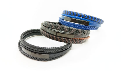 Multi-layer men bracelet