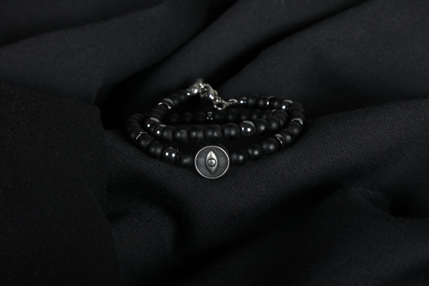 Masculine double bracelet
