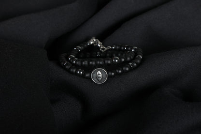 Masculine double bracelet