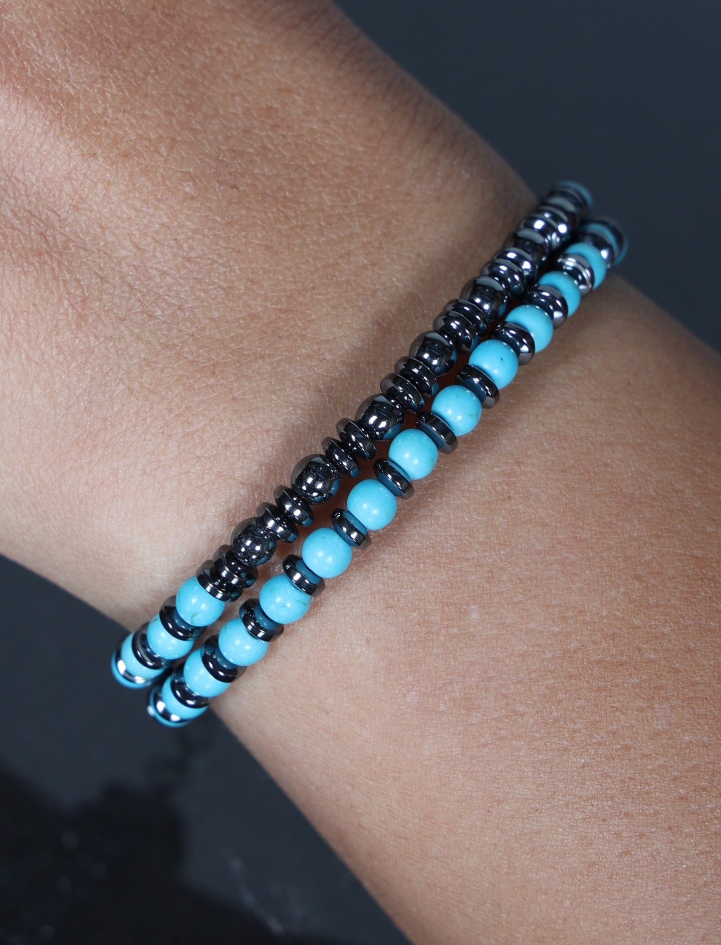 Unisex stone bracelet