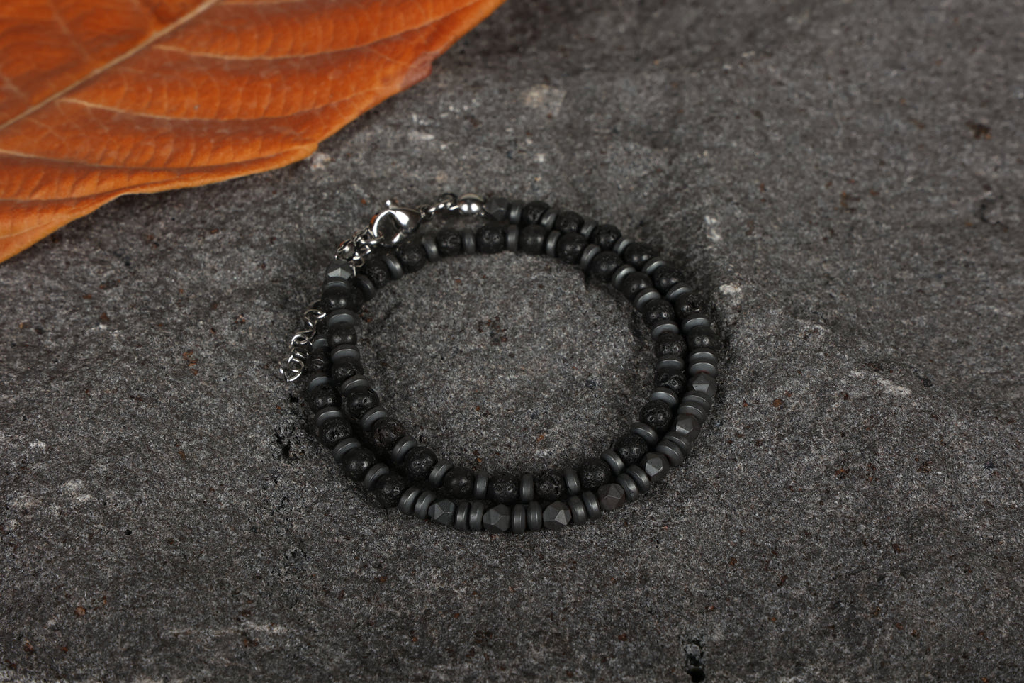 Unisex stone bracelet