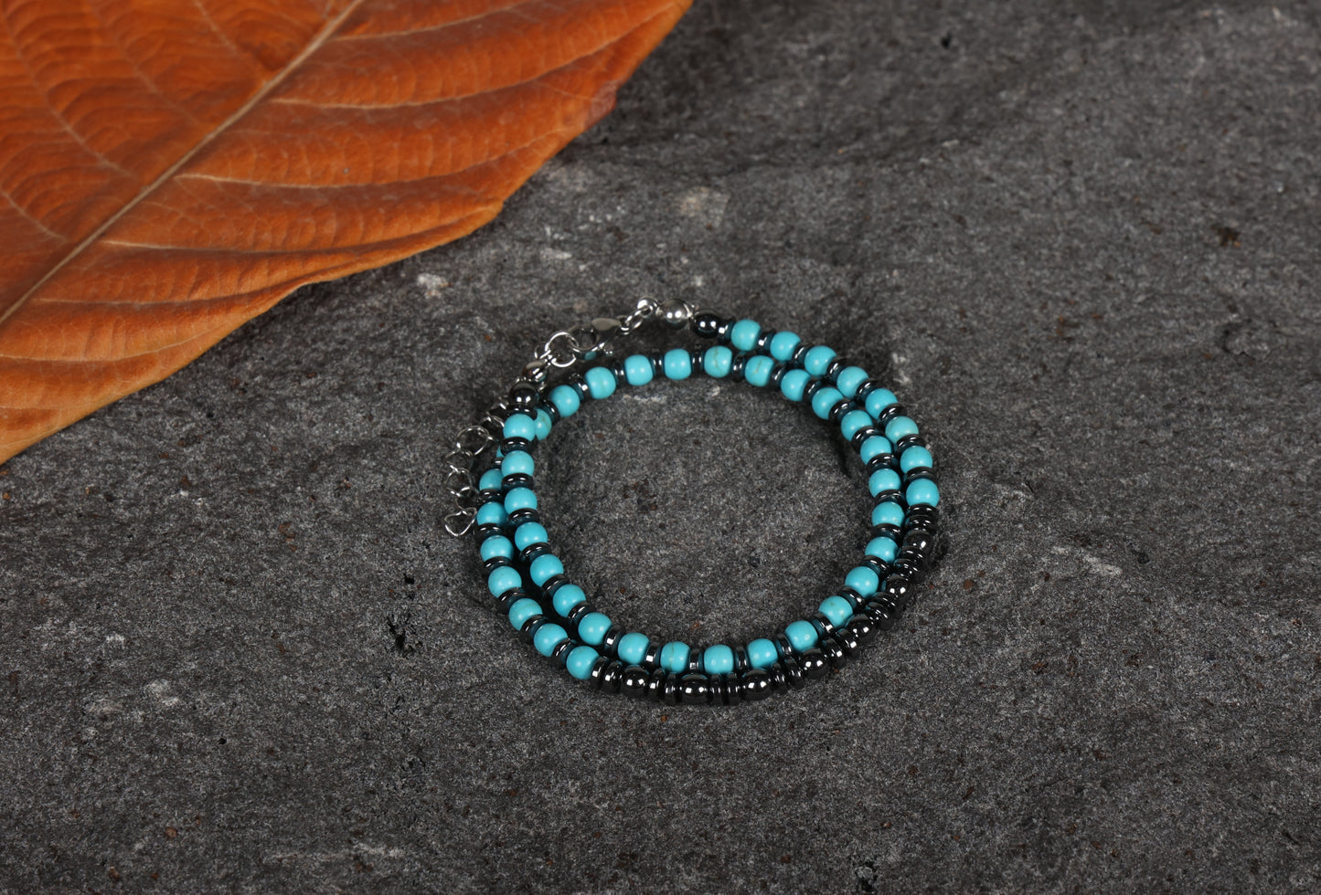 Unisex stone bracelet