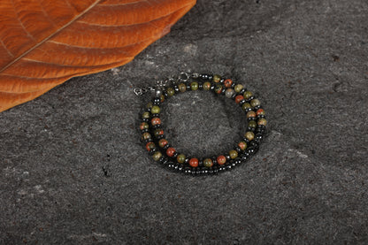 Unisex stone bracelet