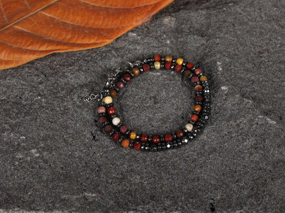Unisex stone bracelet