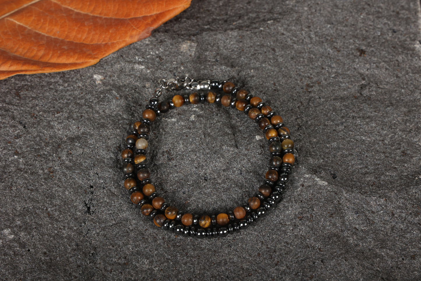 Unisex stone bracelet