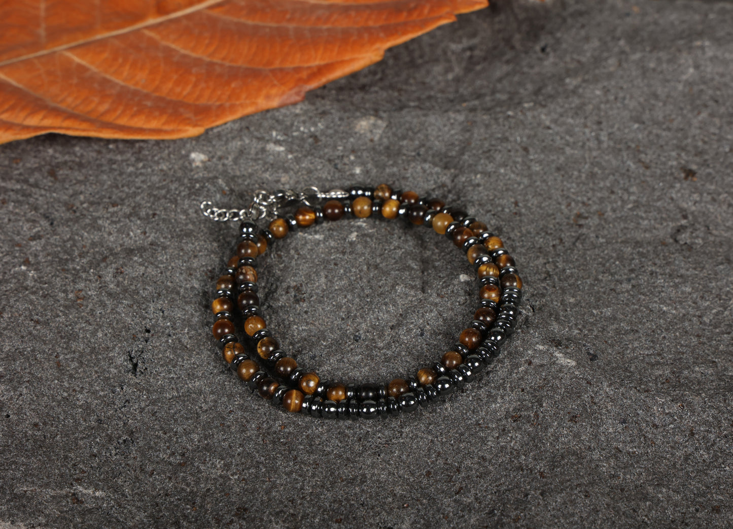 Unisex stone bracelet