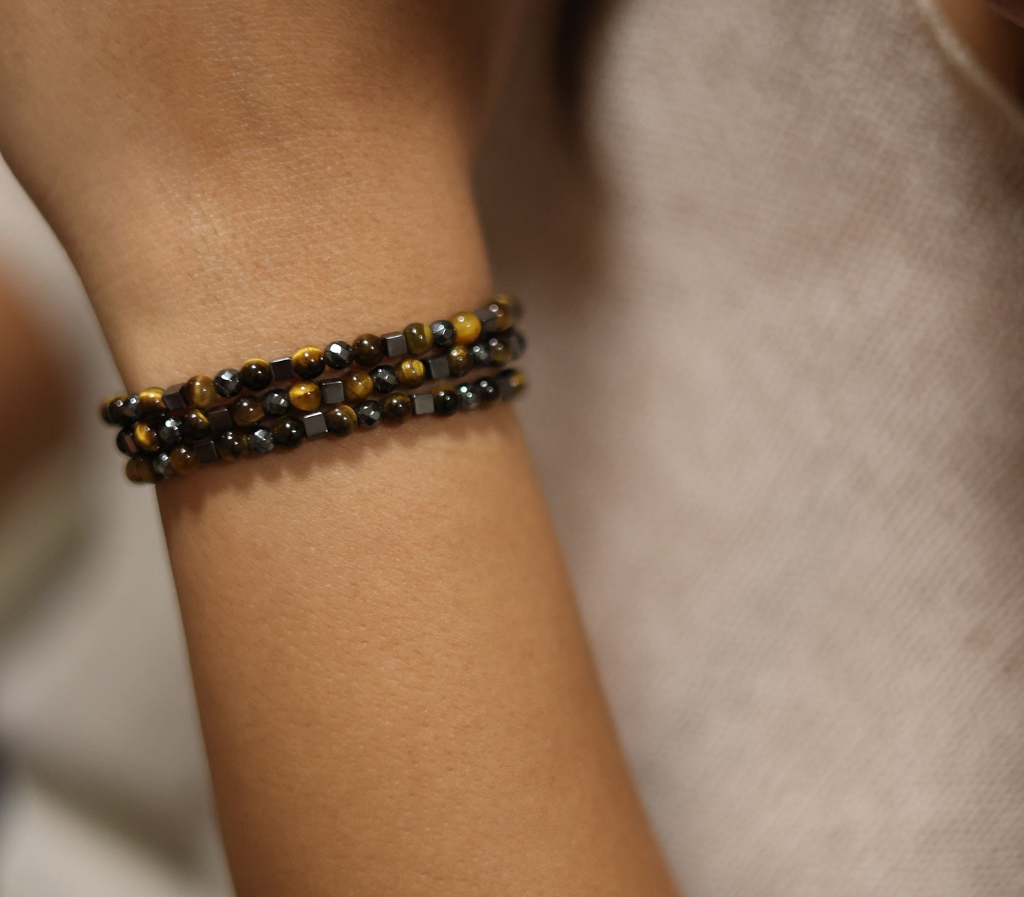 Bevie triple bracelet